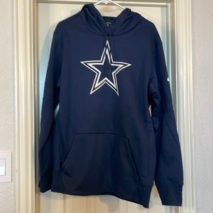 NWOT. Men’s Large Nike Dry Fit Dallas Cowboys Football hoodie sweatshirt